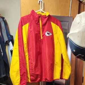 NFL Red and Yellow Lightweight Jacket